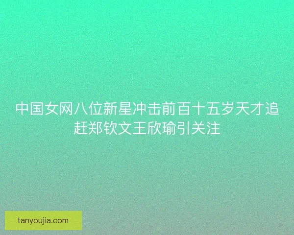 中国女网八位新星冲击前百十五岁天才追赶郑钦文王欣瑜引关注 中国女网八位新星冲击前百十五岁天才追赶郑钦文王欣瑜引关注