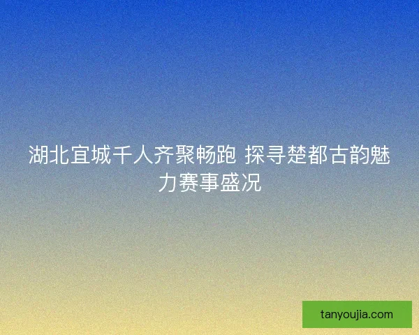 湖北宜城千人齐聚畅跑 探寻楚都古韵魅力赛事盛况